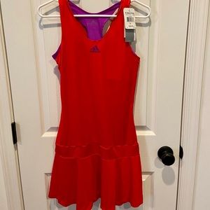 NWT Adidas Adipure Tennis Dress - Red and Purple